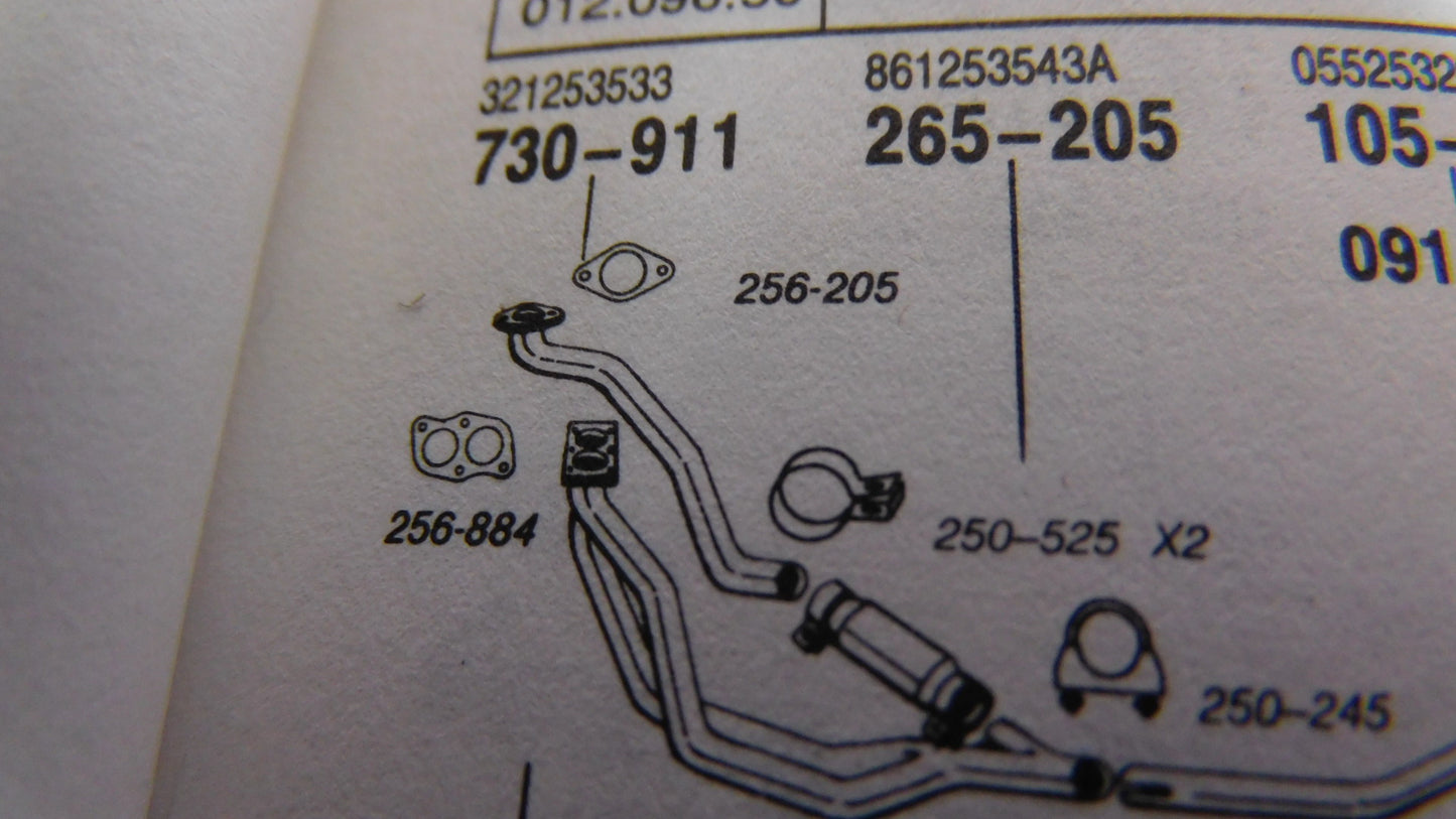 Zwischenrohr Auspuff 7671887 321353533 Audi 80 B2 1.3 VW Santana Passat 32 32B 40 KW 55 PS Bosal 730911