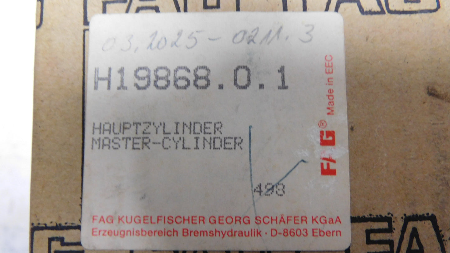 Hauptbremszylinder H1986801 FAG Girling Mercedes W201 W124 W126 R129 W140