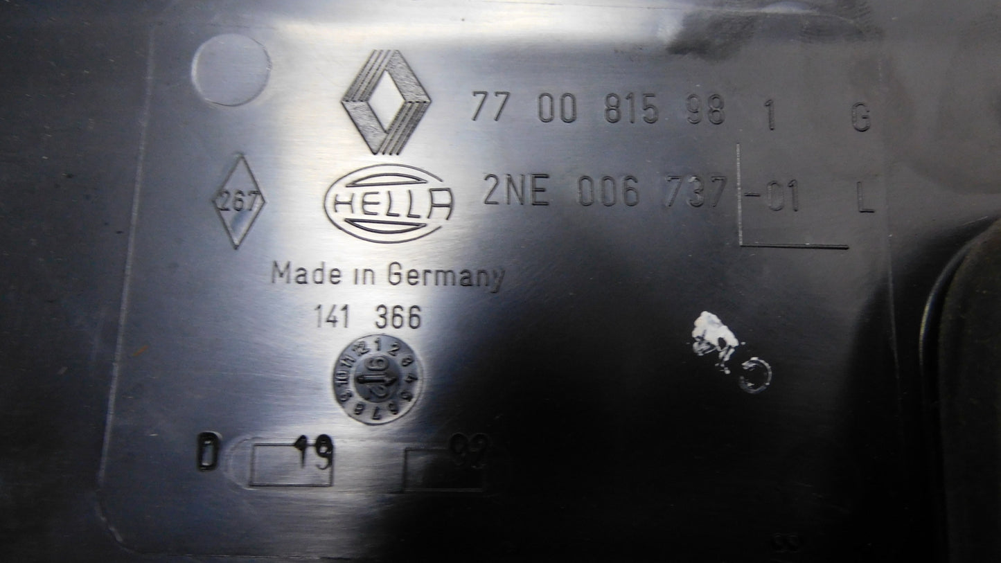 Rückleuchte Kennzeichenhalter schwarz 7701036012 Renault 19 B/C 53