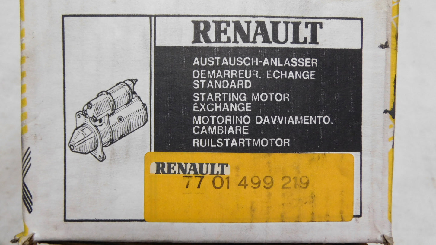 Anlasser Starter 7701499219 Renault 5 18 Fuego