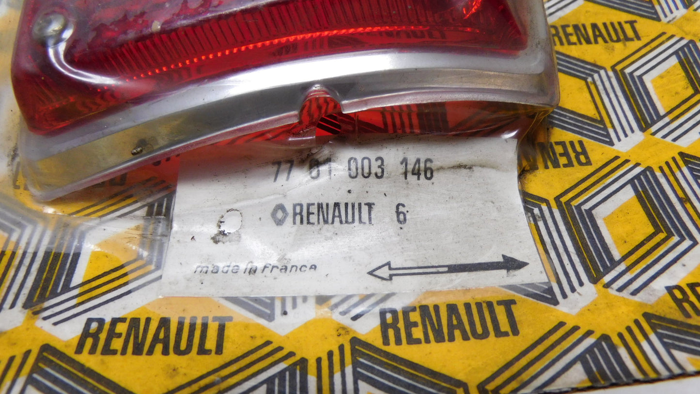 Rücklicht Rückleuchte Glas rechts 7701003146 Renault R6 L TL frühe Serien von 1969 bis 1975