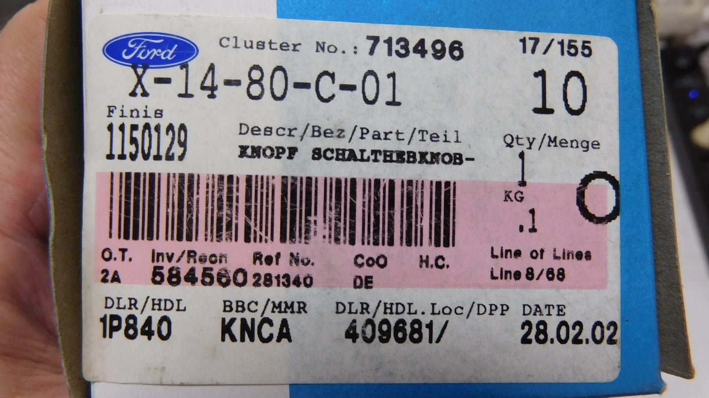 Schaltknopf Knopf Schaltknauf 1150129 Ford Focus ? dunkles Titan 5 Gang