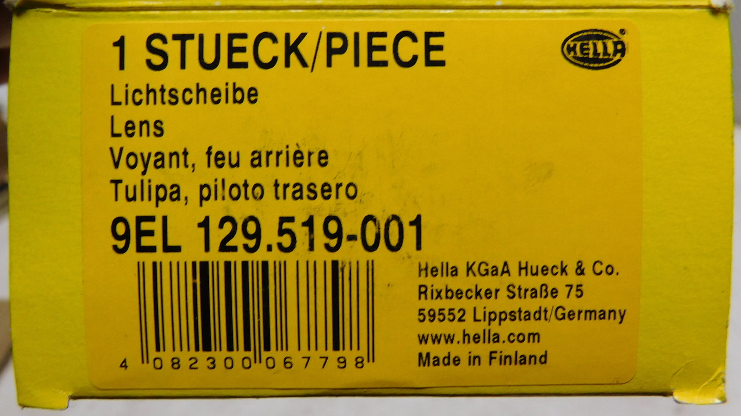 Lichtscheibe Heckleuchte 9EL129519001 Hella Holder Volvo Kässbohrer Scania Grimme
