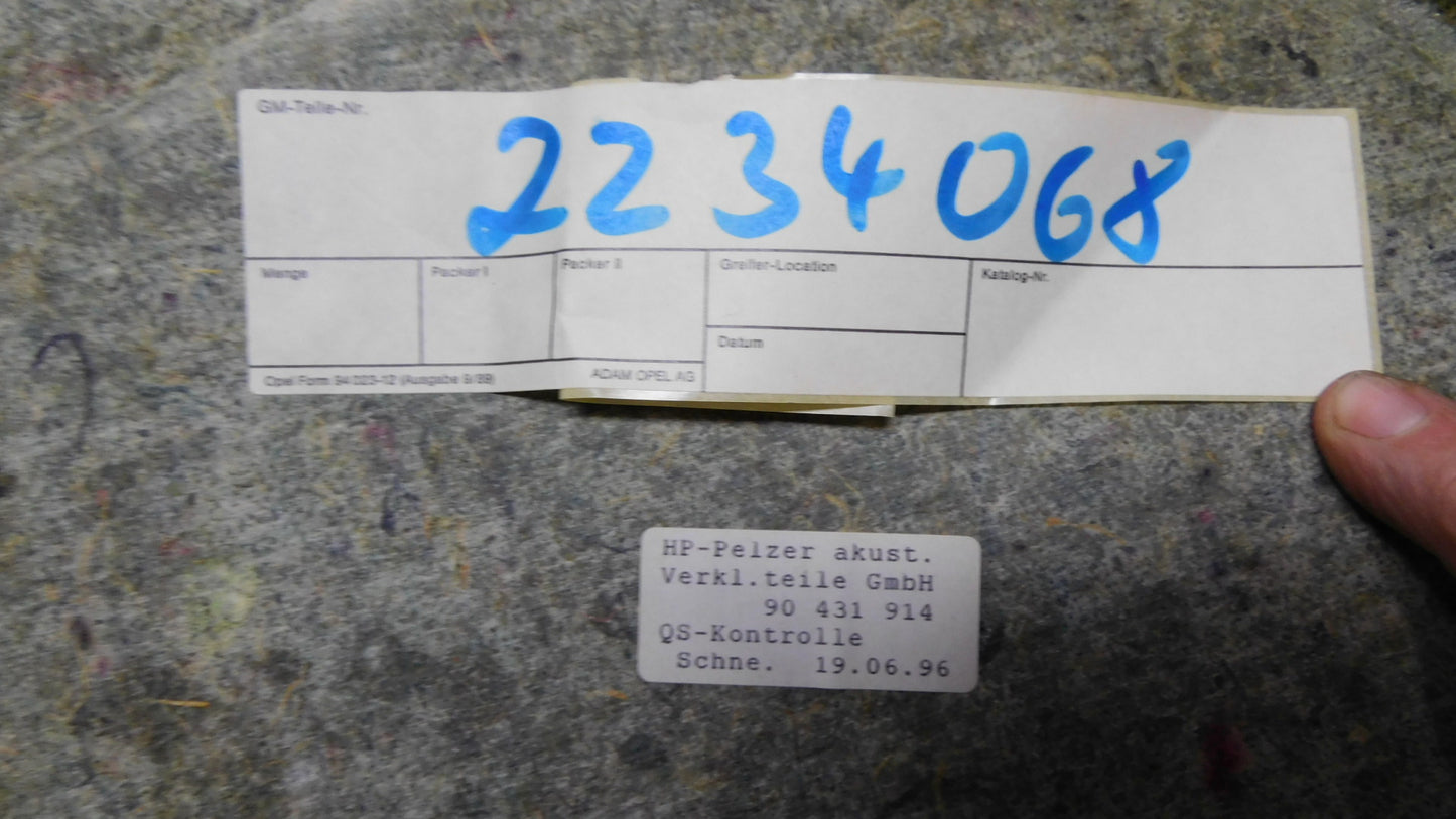 Türverkleidung Verkleidung hinten rechts schwarz 2234068 90431914 Opel Omega B