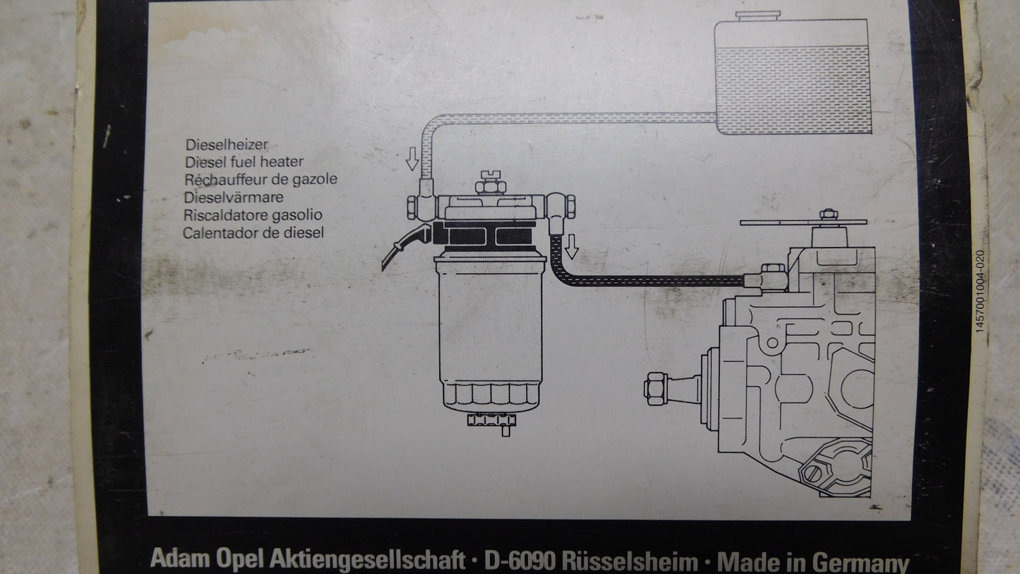 Dieselheizer Heizung 12V 813170 90271789 Opel Corsa A Kadett E Omega A Senator