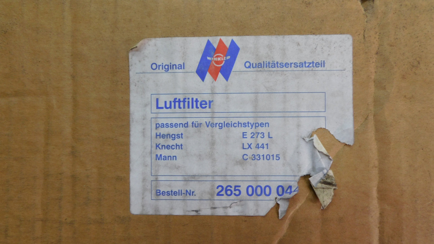 Luftfilter Einsatz 26500004404 Winkler MAN M F 90 L 2000 Mercedes MK SK Renault Scania Setra