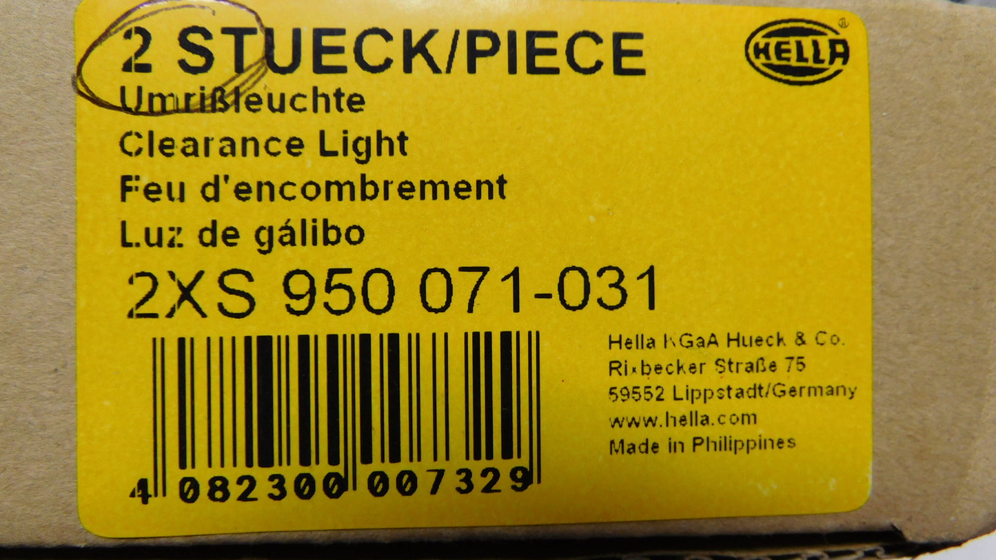 Seitenbegrenzung Umrissleuchte Begrenzungsleuchte rot weiß 2XS950071031 Hella