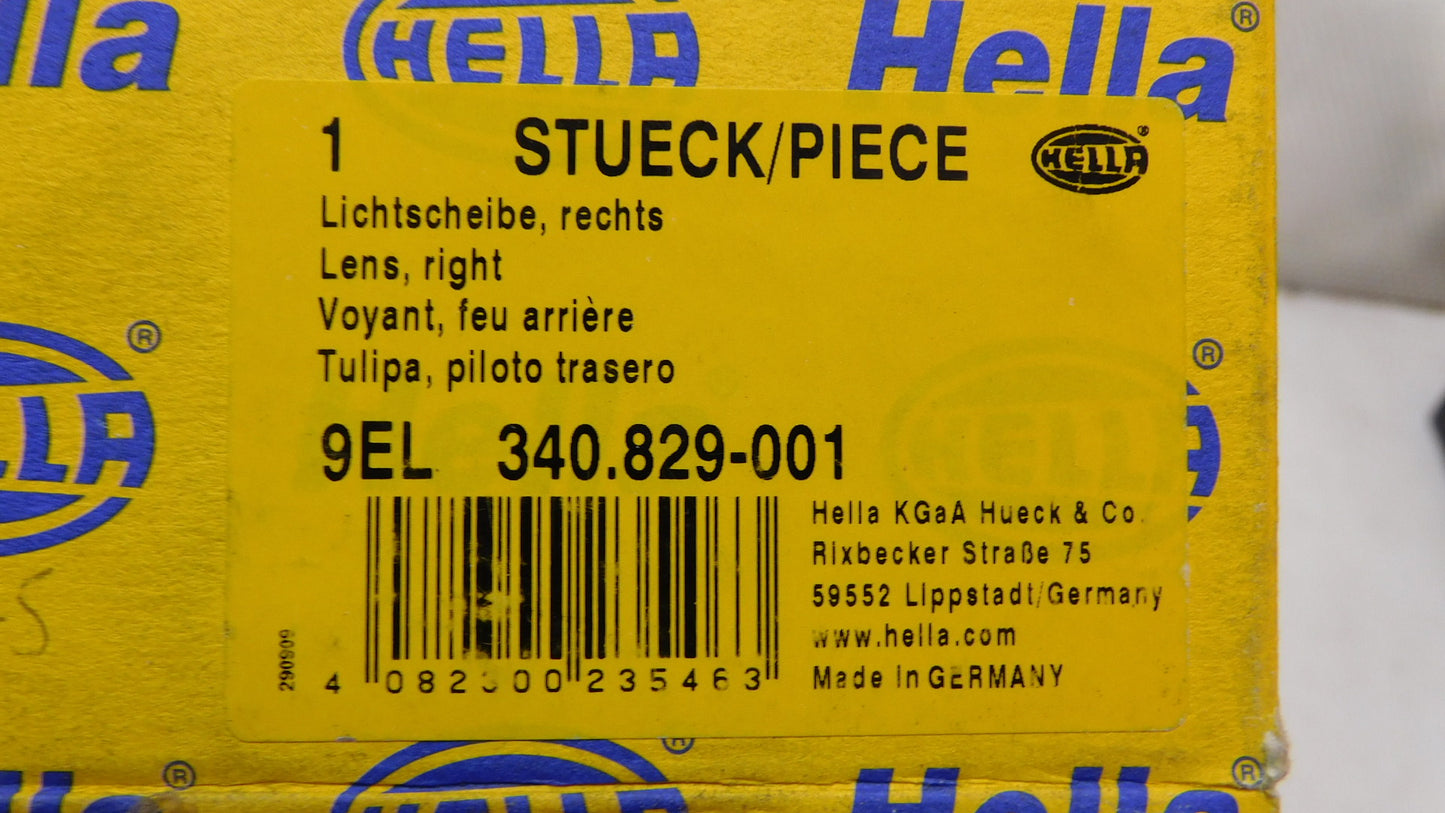 Lichtscheibe Heckleuchte rechts 9EL340829001 NKW Anhänger Scania DAF Claas