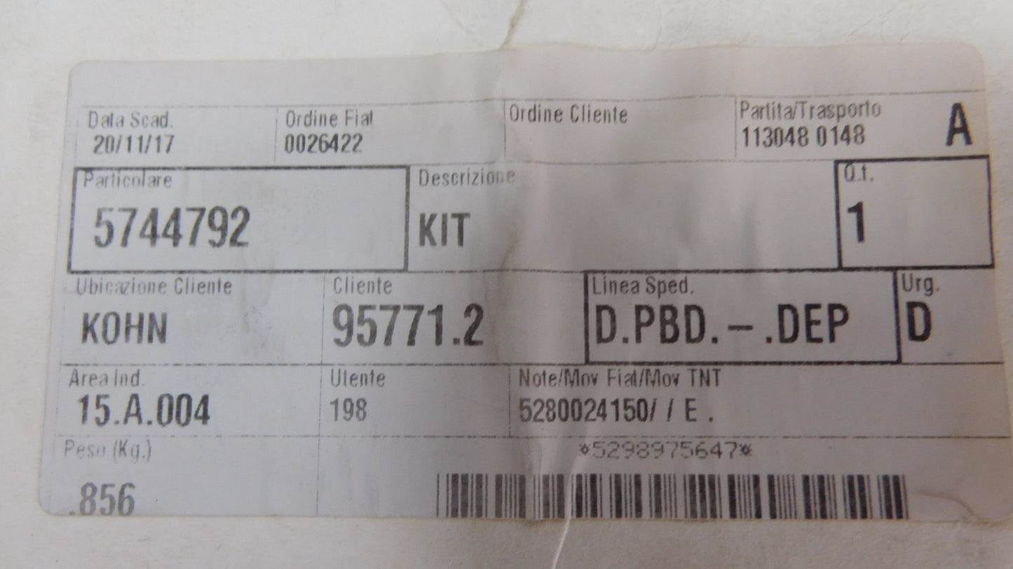 KIT Pedalset Einstiegsleisten Abarth 5744792 Fiat 500