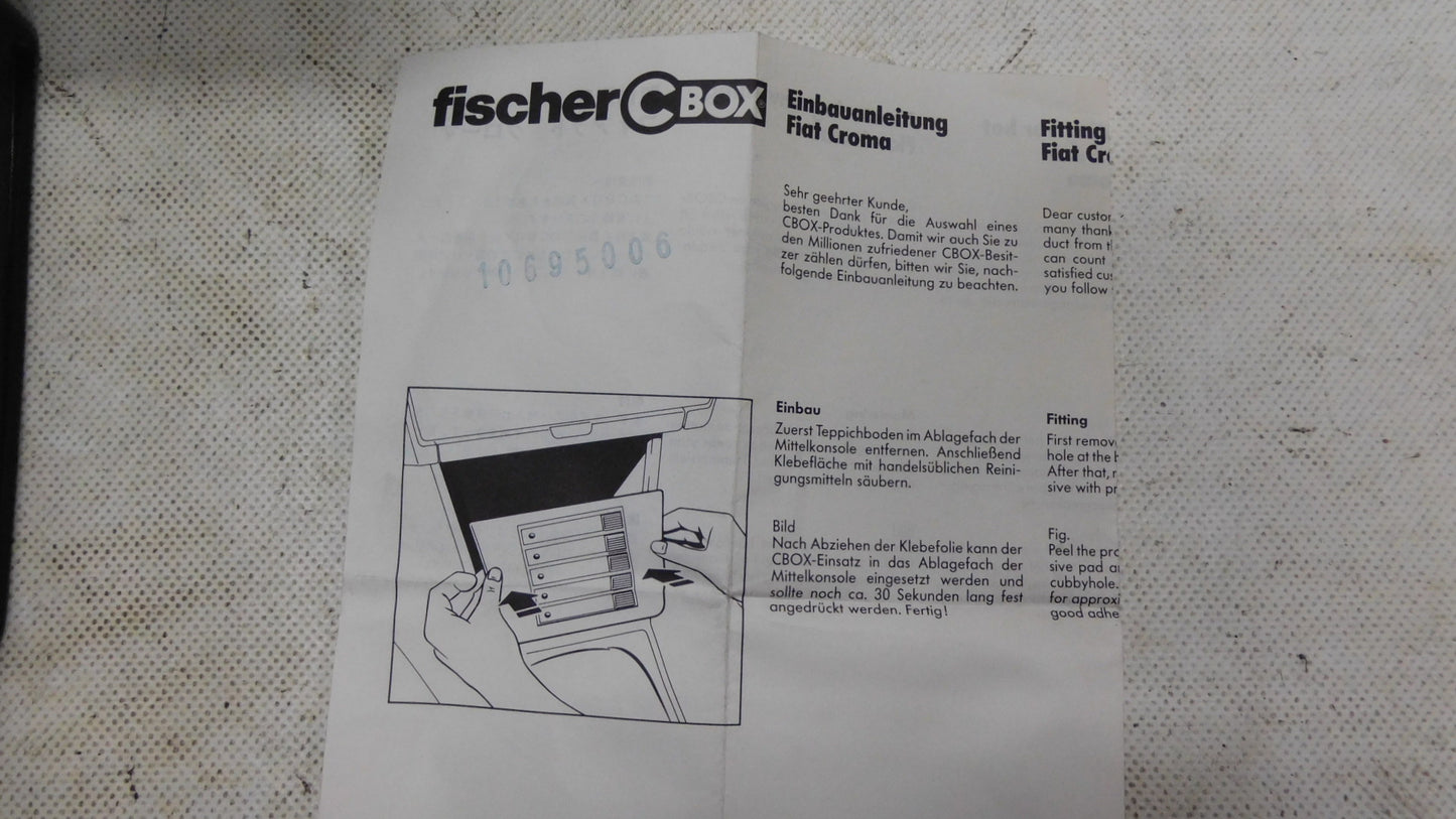 Fischer C Box Cassettenbox 34059 72048415 Fiat Croma außer CHT