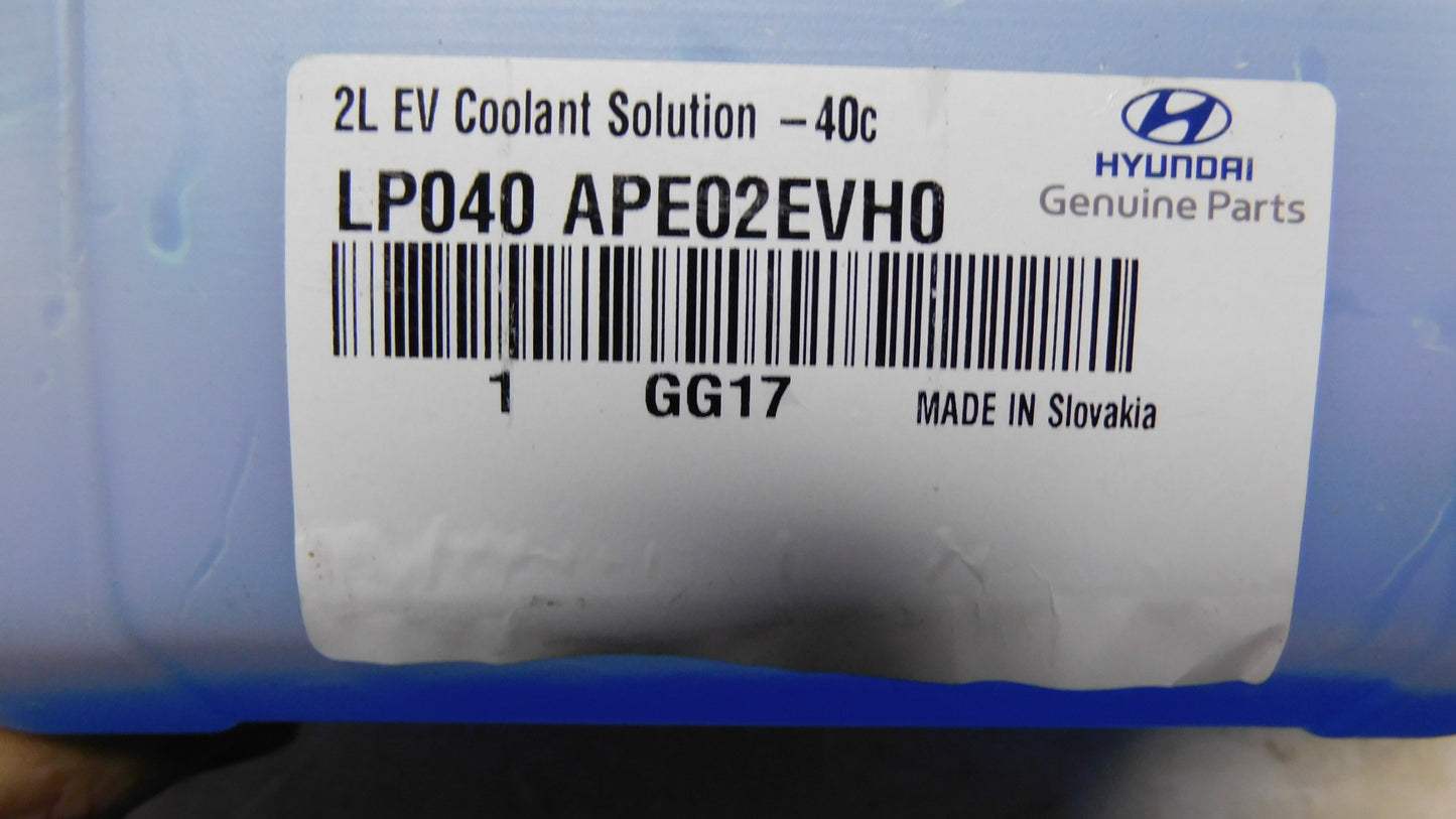 Kühlmittel Batteriesystem Elektrofahrzeug 2 Lev Coolant Solutio LP040APE02EVH0 Hyundai
