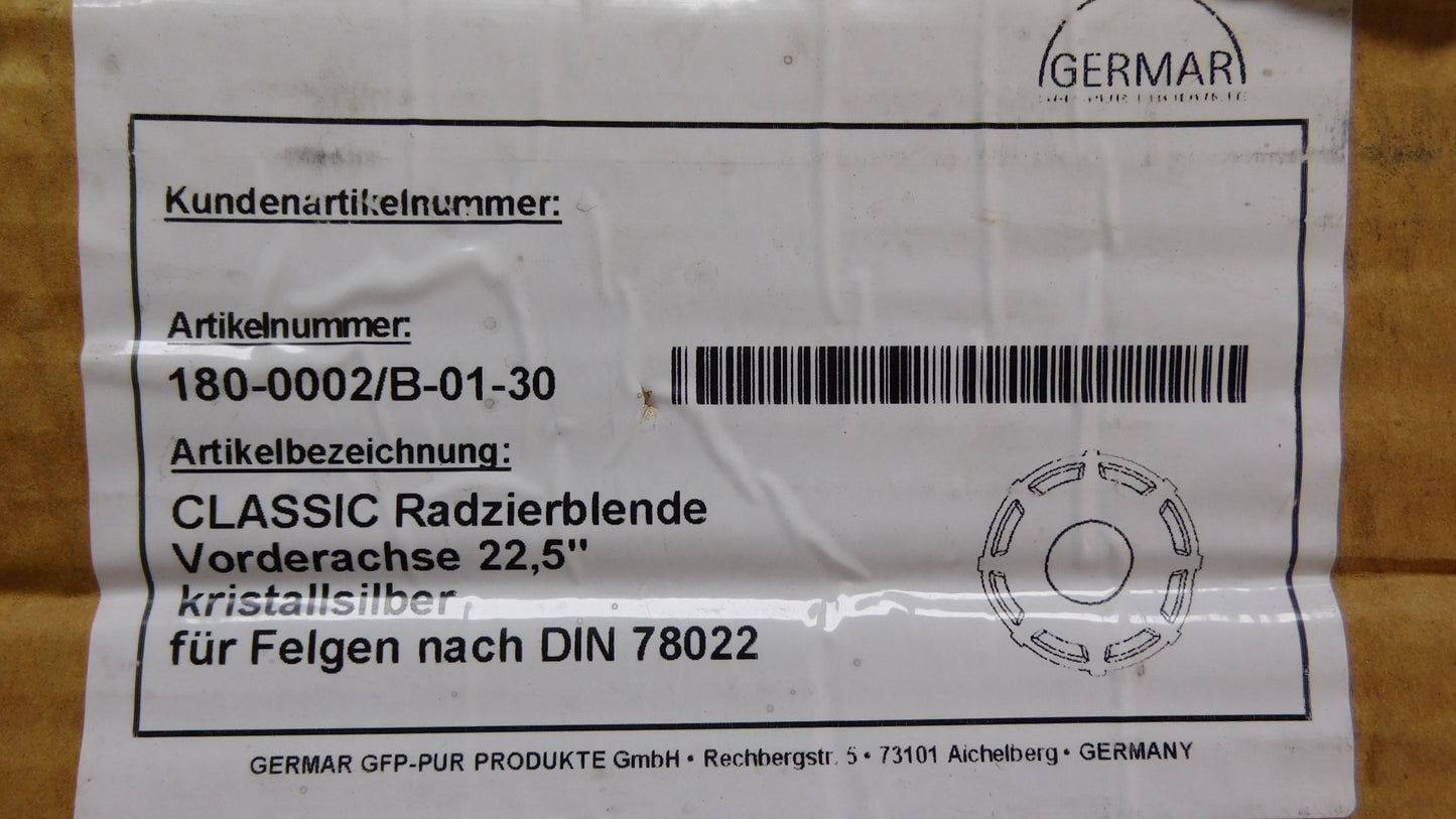 Radzierblende Classic Vorderachse 22,5'' GERMAR 1800002B0130 Reisebus Bus