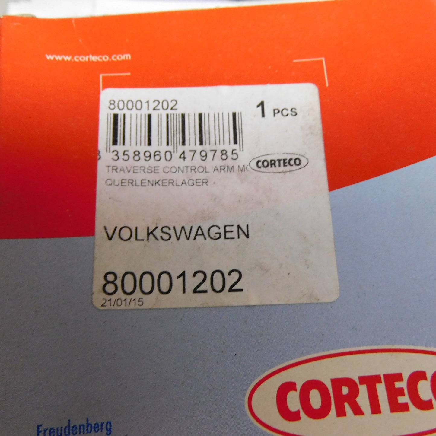 Querlenkerlager Lagerung Lenker 80001202 Corteco VW Polo Fox Skoda Octavia Fabia Seat Ibiza Cordoba