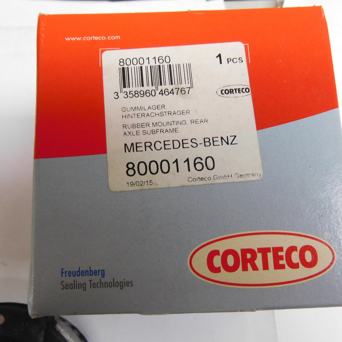 Lagerung Achsträger Hinterachse 80001160 Corteco Mercedes-Benz W124 190 CLK E Klasse C Klasse