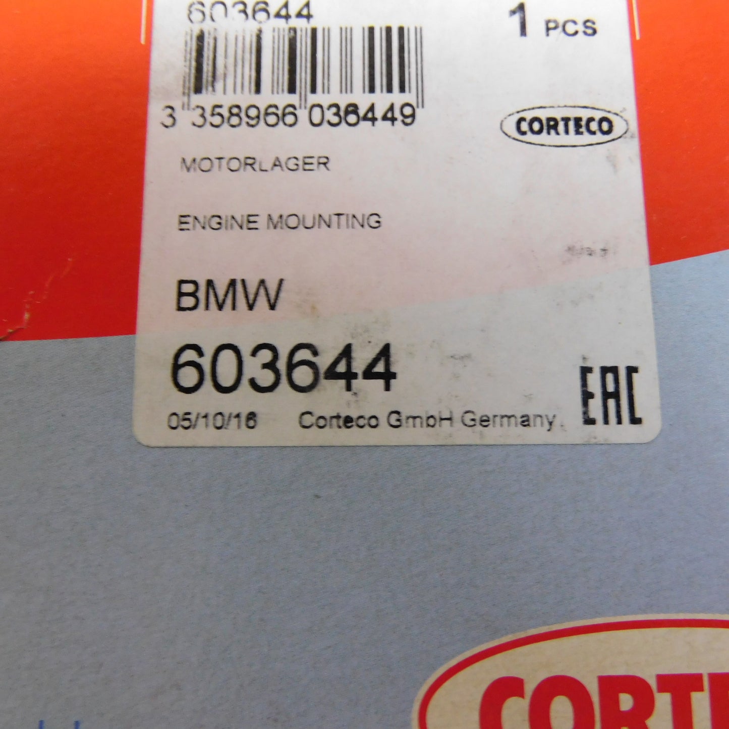 Motorlager 603644 Corteco BMW 3 E46