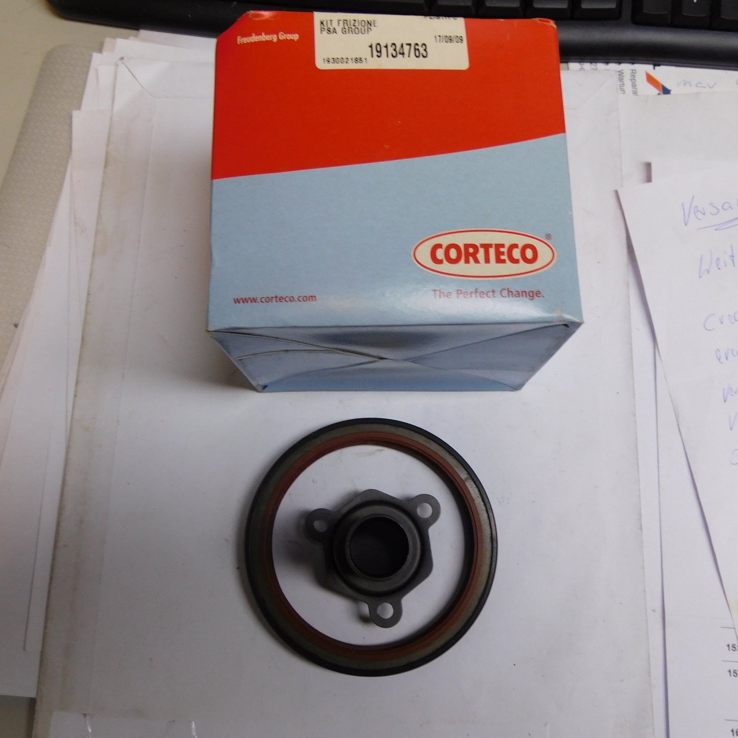 Wellendichtringsatz Kupplung 19134763 Corteco Peugeot 106 205 306 309 405 Citroen Xsara Berlingo Saxo AX BX C15