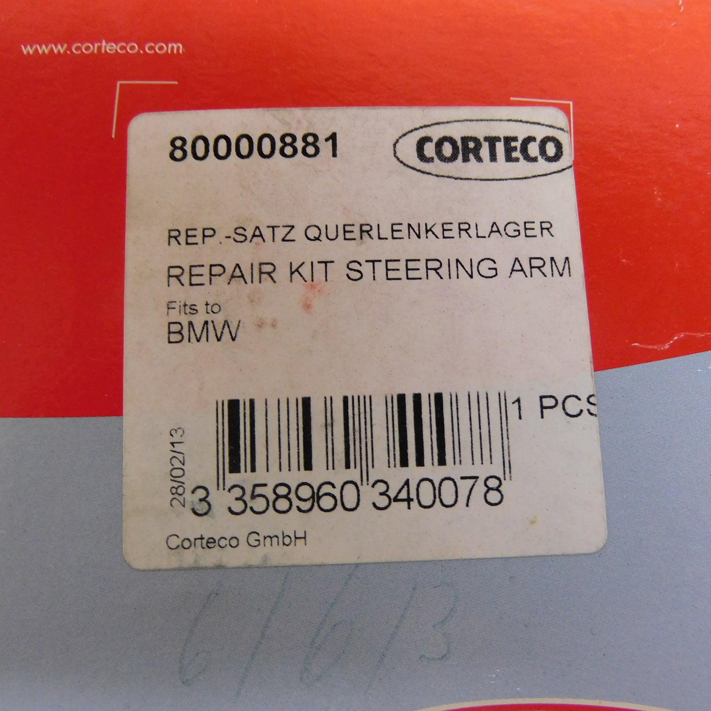 Lagerung Lenker Hydrolager Vorderachse Inhalt 1 Stück 80000881 Corteco BMW 5er E39 Z8 E52