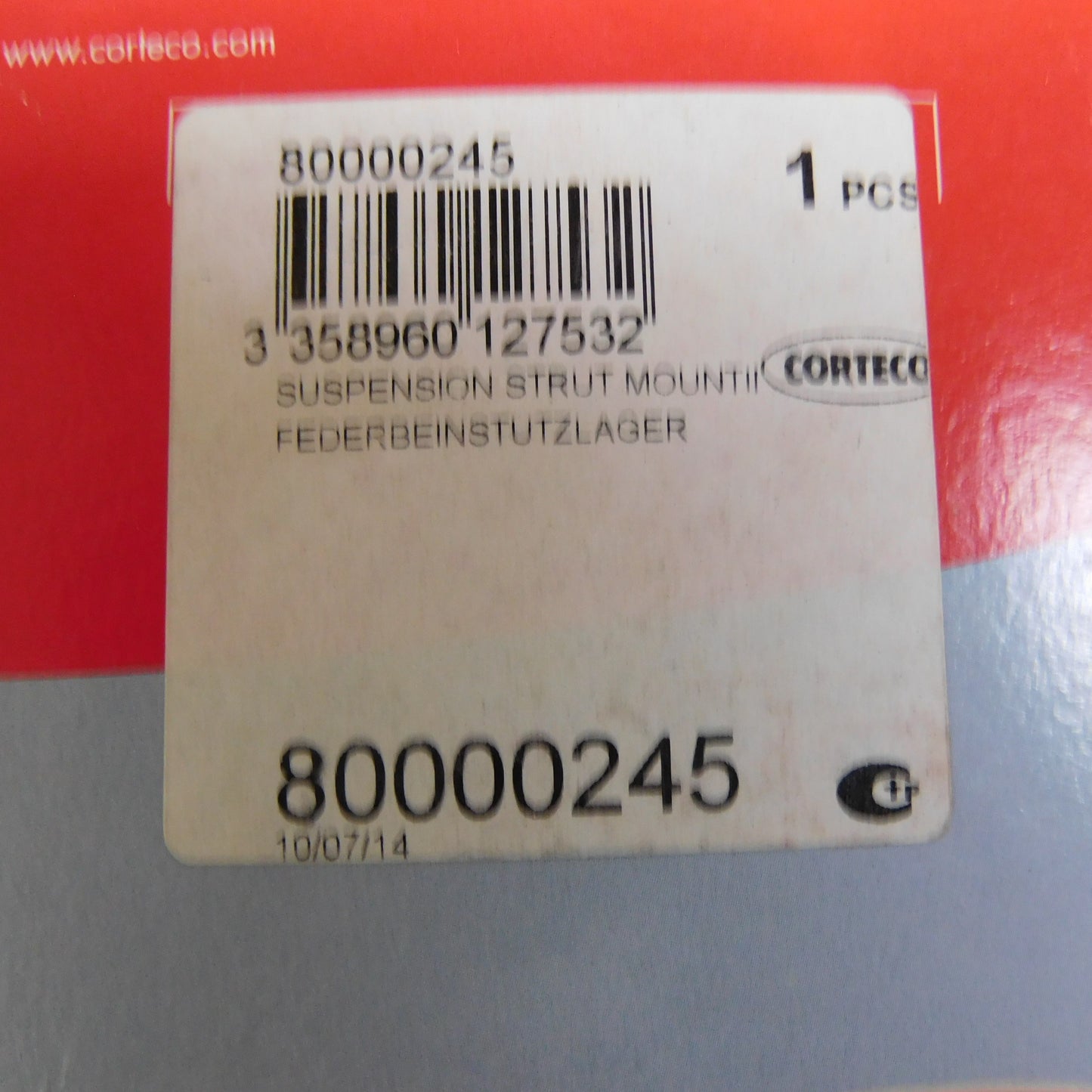 Federbeinstützlager Hinterachse links rechts 80000245 Corteco Audi A6 C5 VW Passat B5