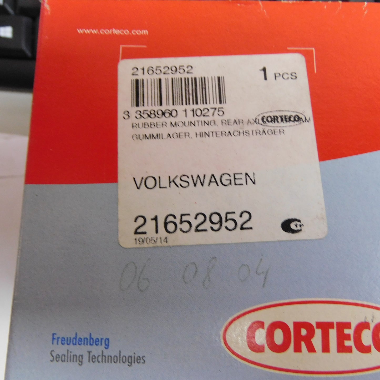 Achslager Hinterachse 21652952 Corteco Audi A3 TT VW Golf Bora Polo Seat Toledo Leon Cordoba Skoda Octavia Fabia
