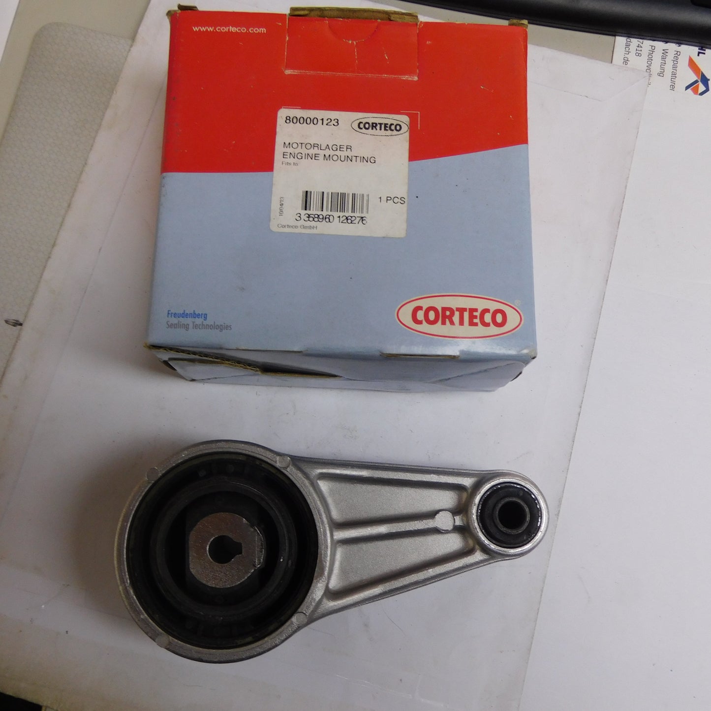 Motorlager Gummimetallager Aluminium 80000123 Corteco Renault Clio Scenic Megane