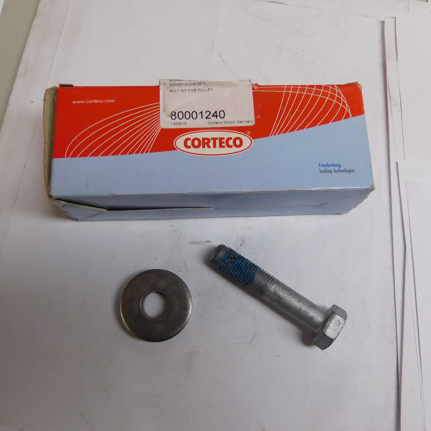 Schraubensatz Riemenscheibe Kurbelwelle 80001240 Corteco Peugeot 205 306 309 405 Ford Focus Galaxy Mondeo S-Max Fiat Ducato Citroen Jumper BX ZX Xantia C15 C25