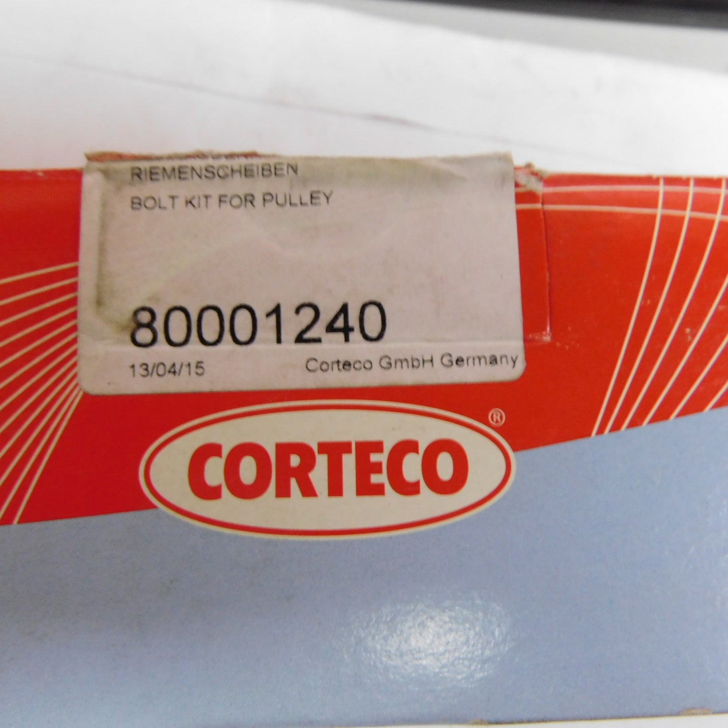 Schraubensatz Riemenscheibe Kurbelwelle 80001240 Corteco Peugeot 205 306 309 405 Ford Focus Galaxy Mondeo S-Max Fiat Ducato Citroen Jumper BX ZX Xantia C15 C25