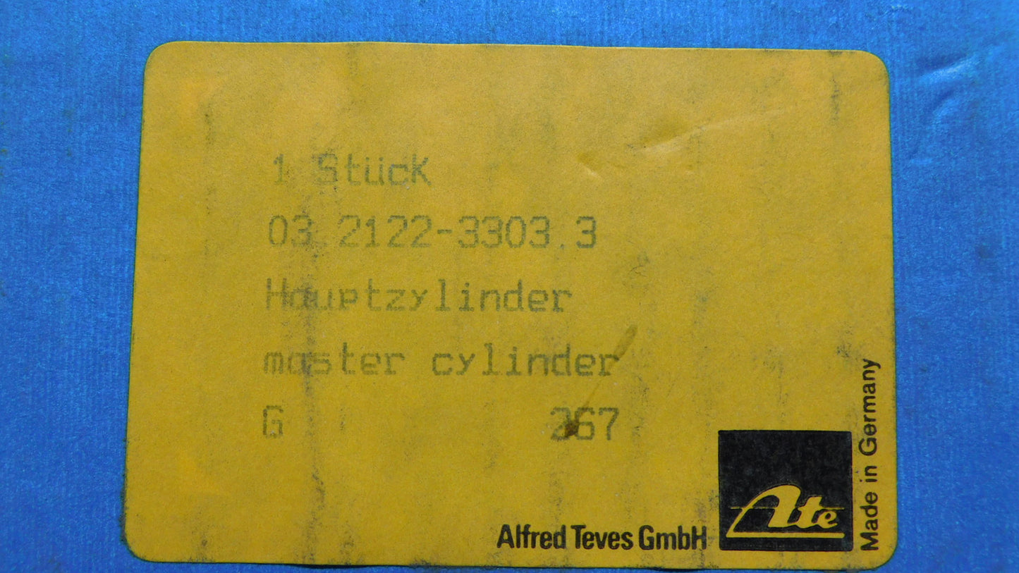 Hauptbremszylinder Master Zylinder mit Behälter 03212233033 ATE Ford Granada 1