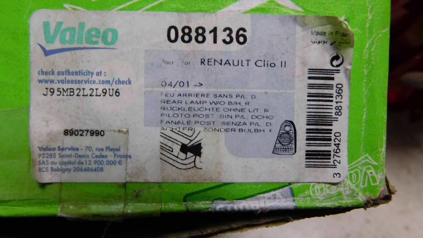 Rückleuchte 088136 Renault Clio 2 Kastenwagen