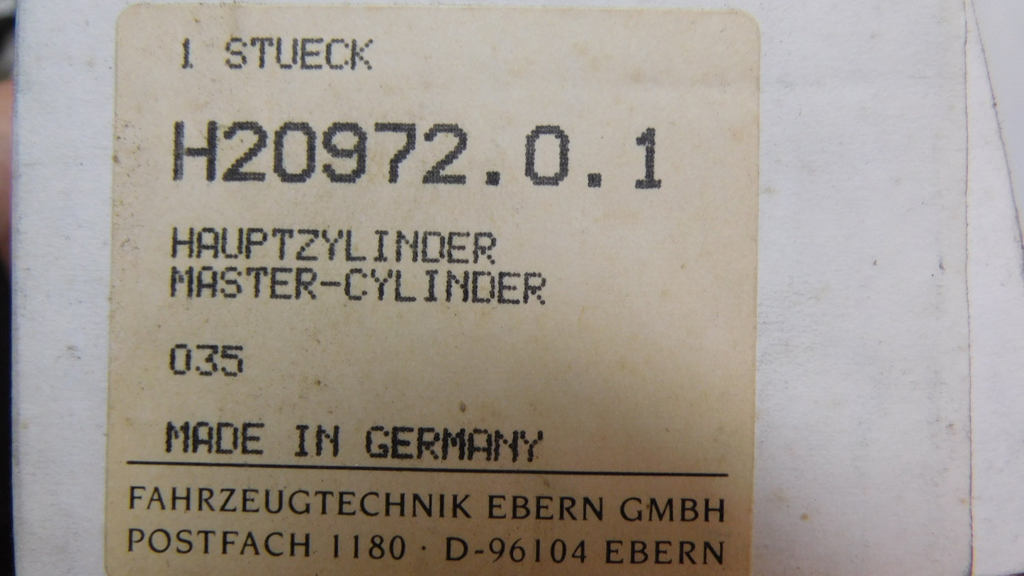 Hauptbremszylinder Tandemhauptzylinder H20972.0.1 FAG Peugeot 504 505