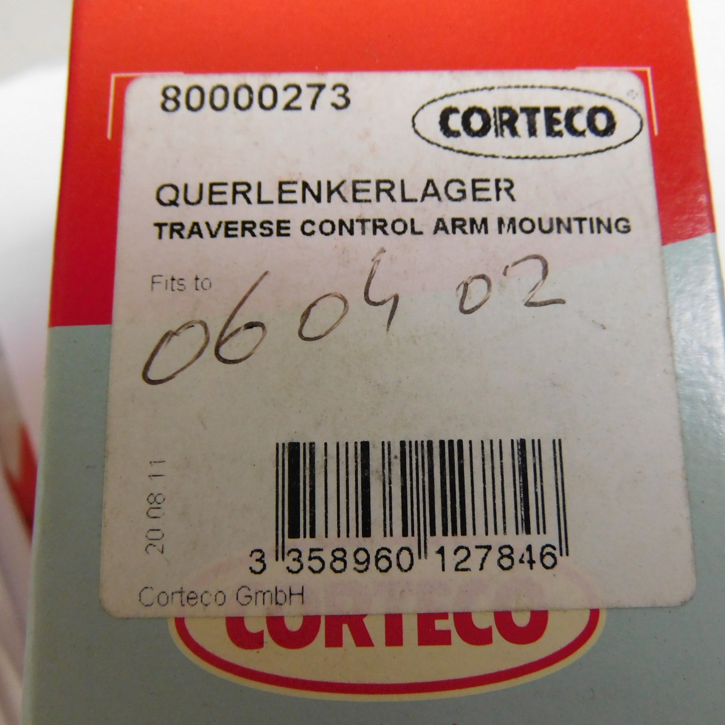 Querlenkerlager Lagerung Lenker  80000273 Corteco Audi 80 90 Coupe B3 B4