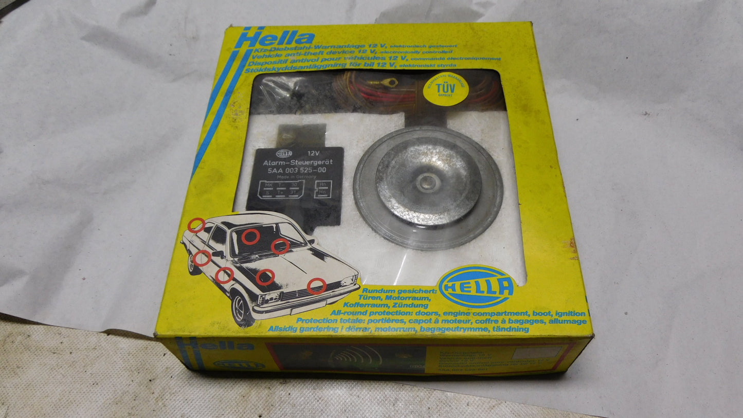 Alarmanlage Kfz Diebstahl Warnanlage 12V 5AA003525-801 Hella Opel Kadett C Limo Coupe