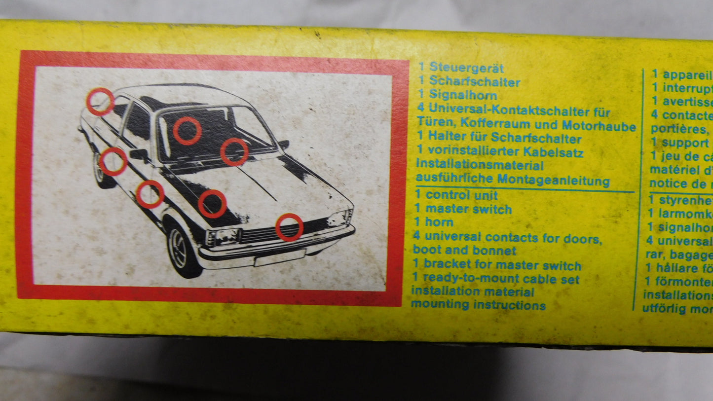 Alarmanlage Kfz Diebstahl Warnanlage 12V 5AA003525-801 Hella Opel Kadett C Limo Coupe