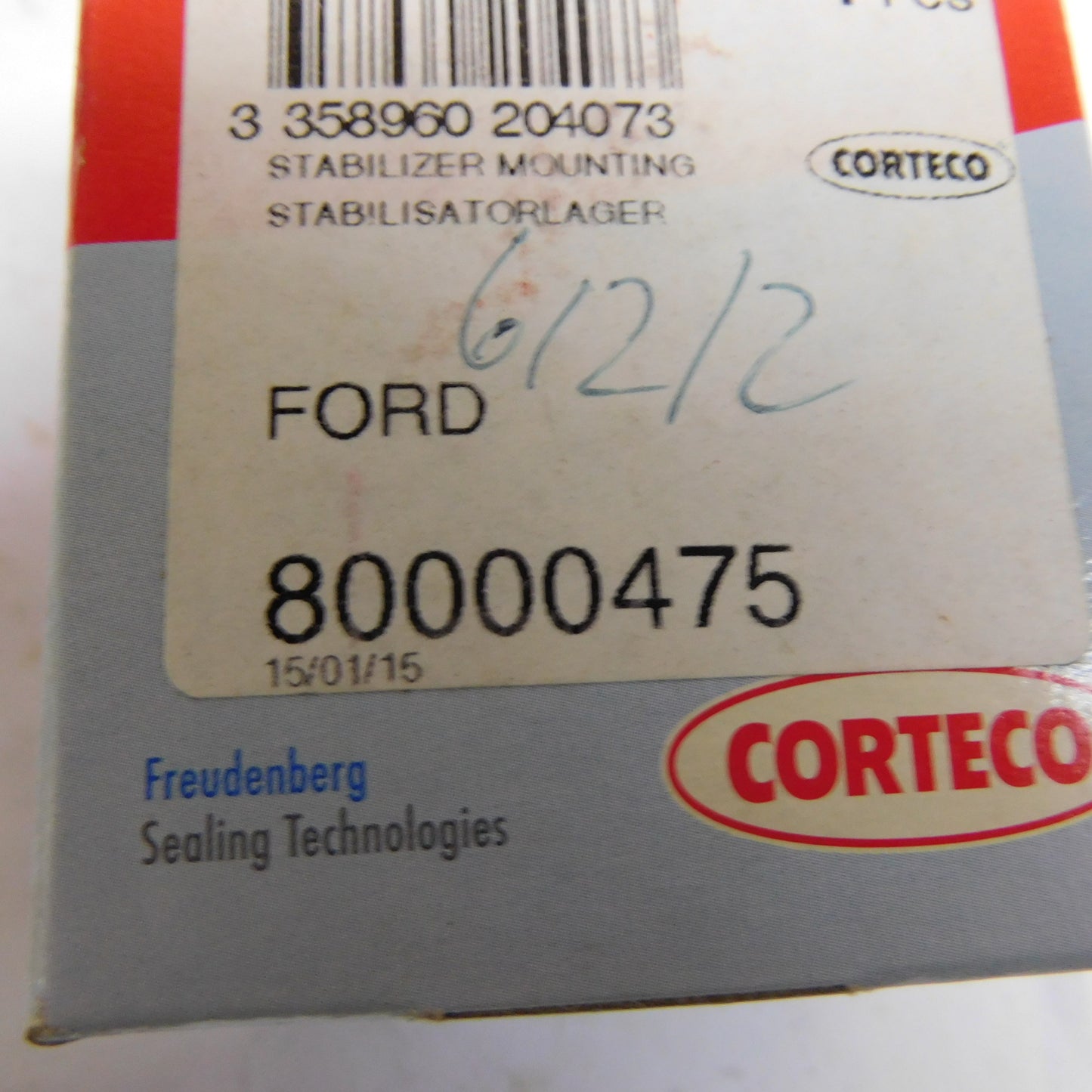 Lagerung Stabilisator Stabigummis 80000475 Corteco Ford Transit Mk3 Mk4