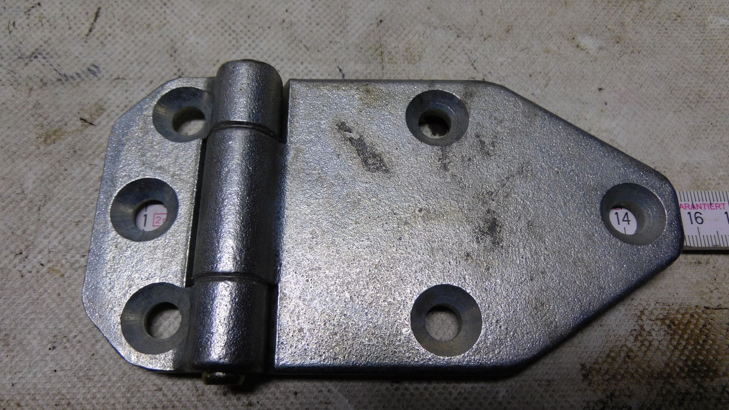 Scharnier Seitentürscharnier Bordwand verzinkt massiv L = 150 mm B = 80 mm H = 9 mm