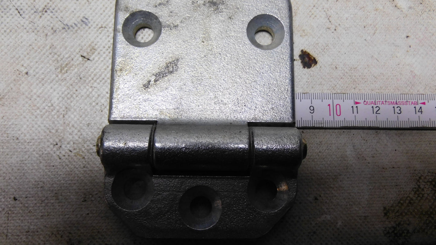 Scharnier Seitentürscharnier Bordwand verzinkt massiv L = 150 mm B = 80 mm H = 9 mm