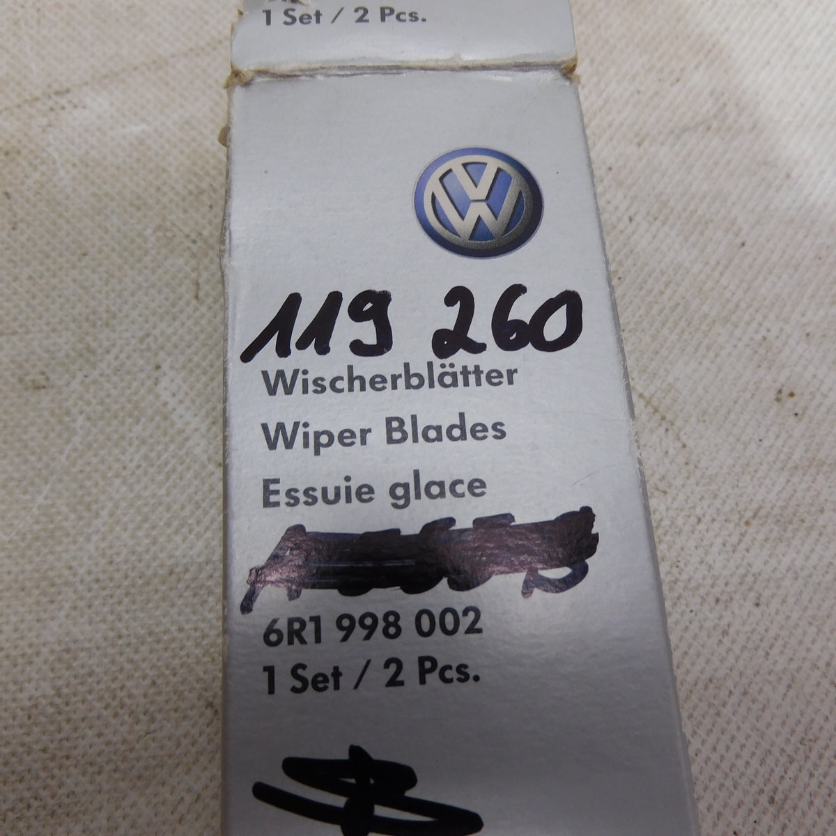 Scheibenwischer Flachbalkenwischeblatt 6R1998002 VW Nutzfahrzeuge VW Polo Skoda Rapid Audi A1 Seat Toledo Toyota Harrier