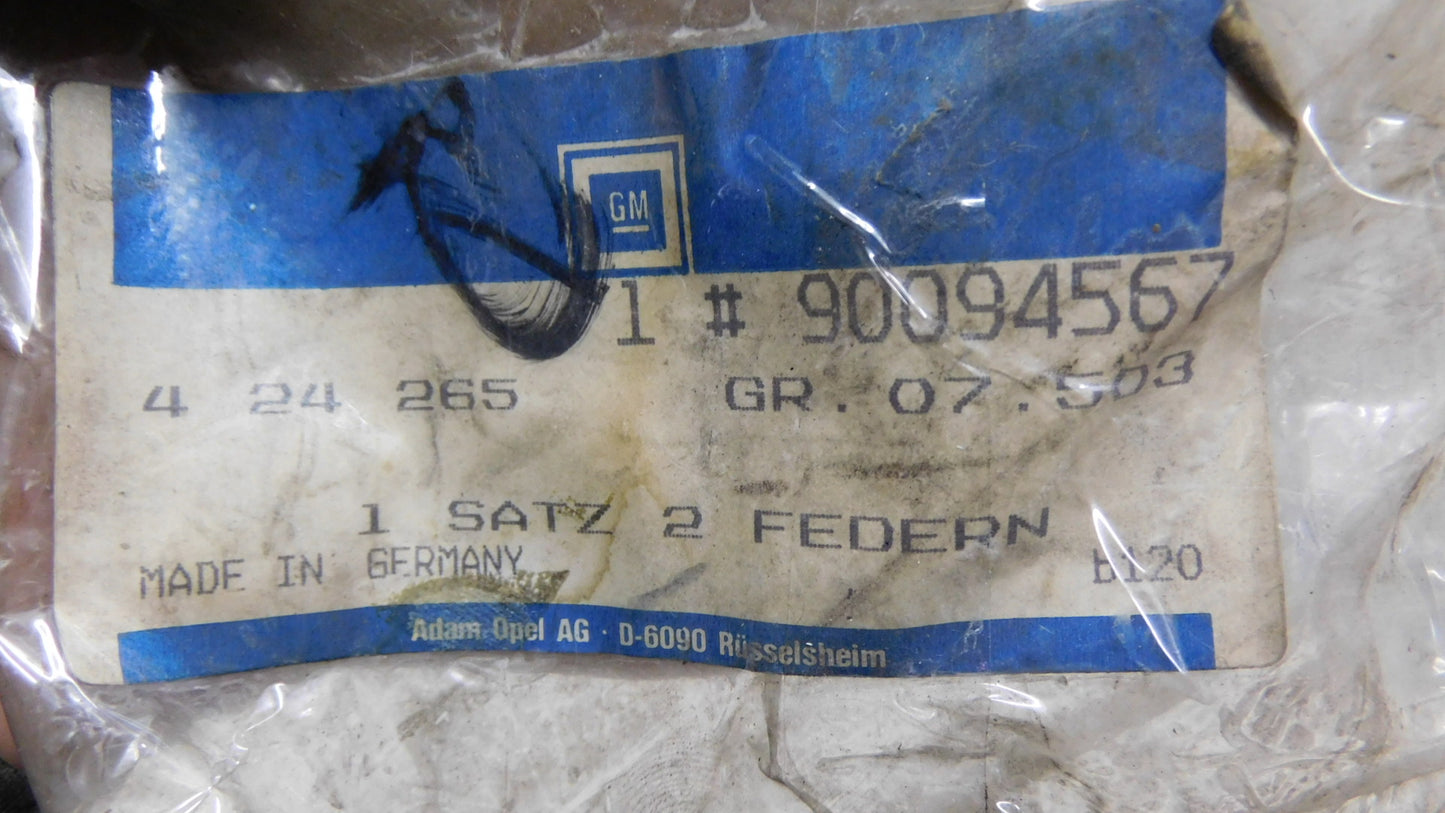 Satz Federn hinten erhöhte Nutzkraft 424265 90094567 Kadett D E Kombi