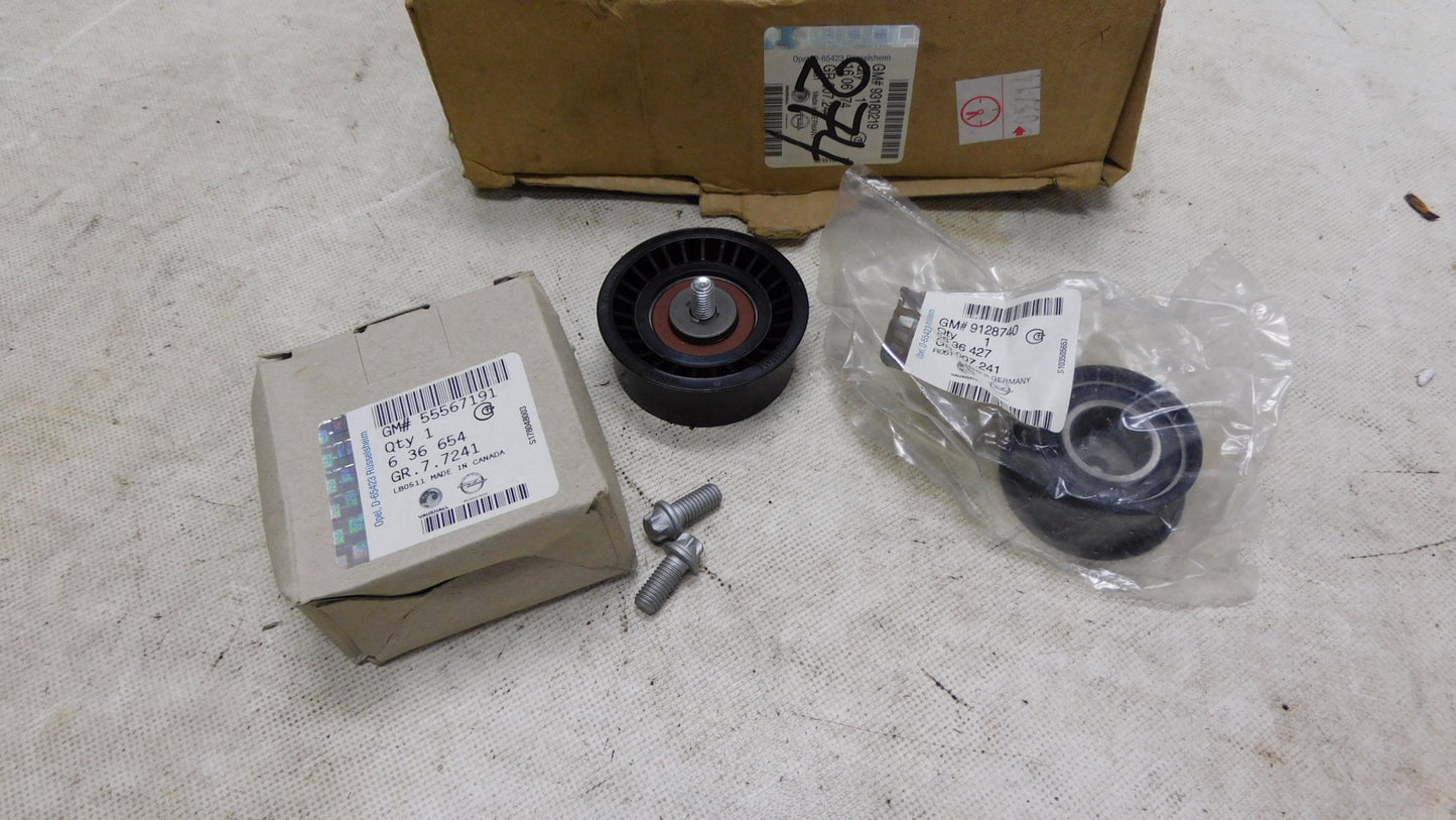 Rollensatz Zahnriemen 1606274 93180219 Opel Corsa B Astra F Tigra Vectra B ohne Zahnriemen!