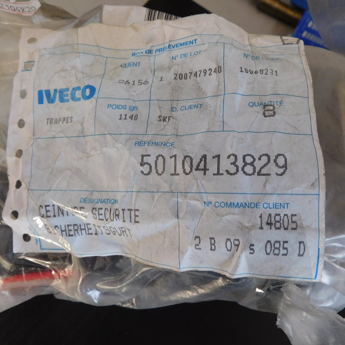Sicherheitsgurt Gurt 5010413829 IVECO