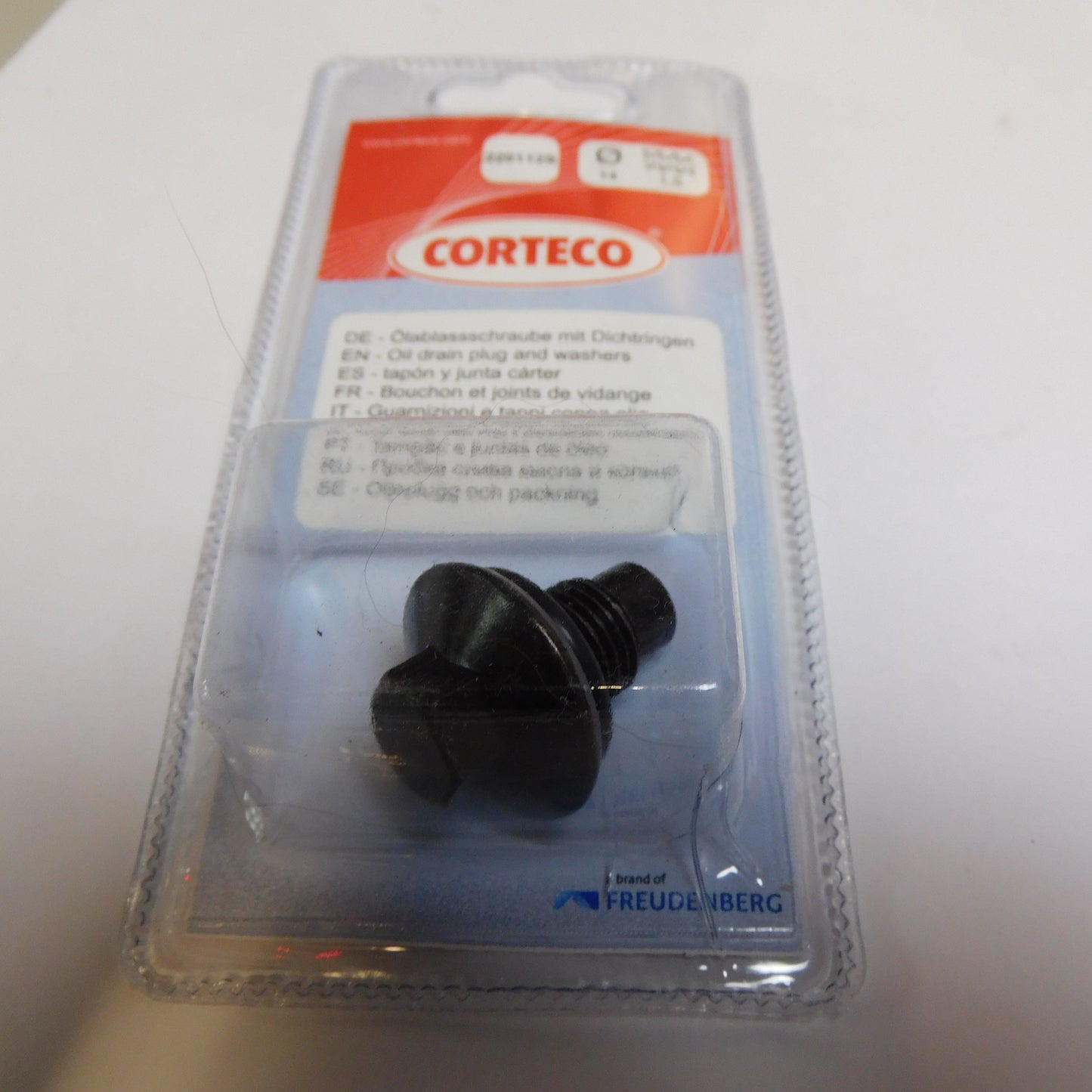 Ölablassschraube M 14 x 1,50 x 20 Schlüsselweite: 13 mit Dichtring 220112S Corrteco Citroen Peugeot Ford