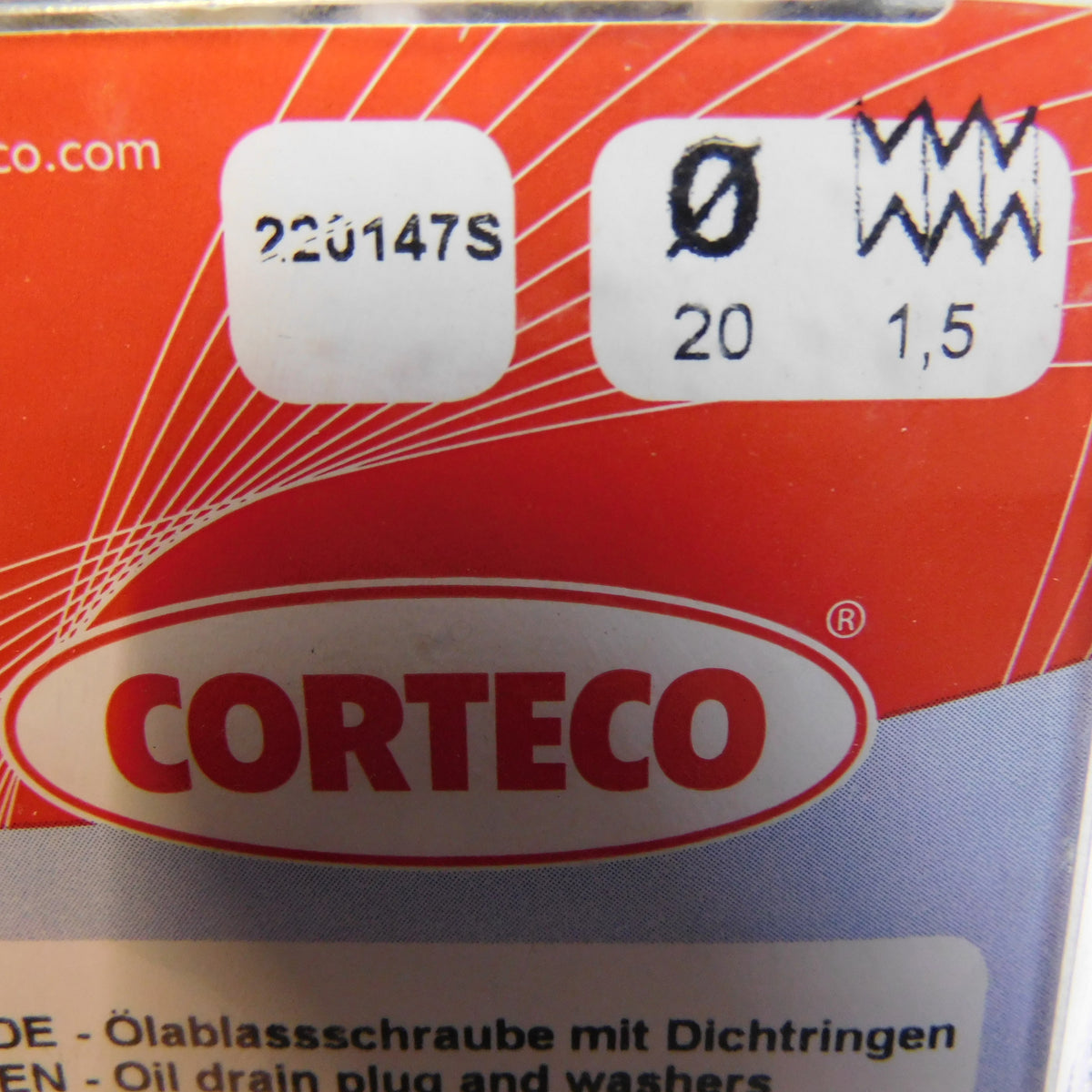 Ölablassschraube M 20 x 1,50 x 14 Schlüsselweite 17 220147S Corteco Subaru Impreza Justy Legacy