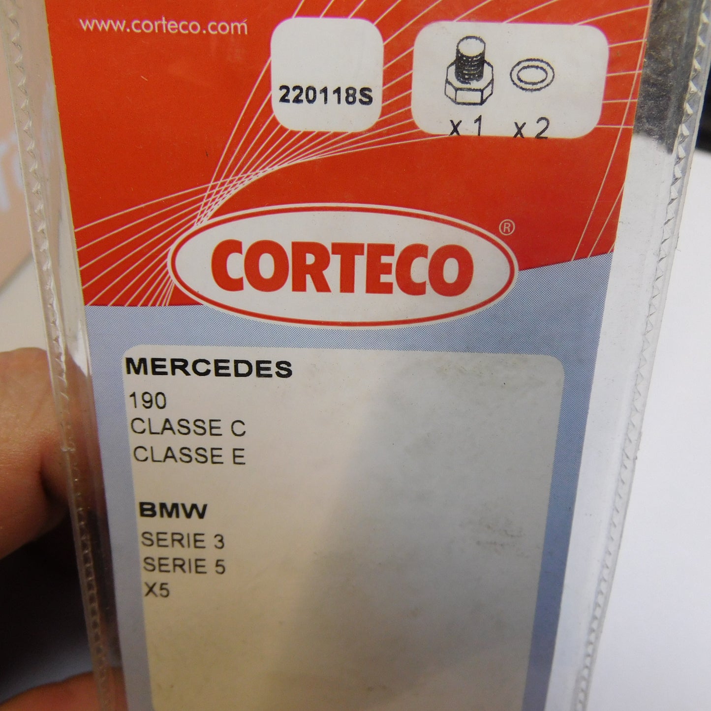 Ölablassschraube M 12 x 1,50 x 12 Schlüsselweite: 13 mit Dichtring 220118S Corteco Mercedes BMW