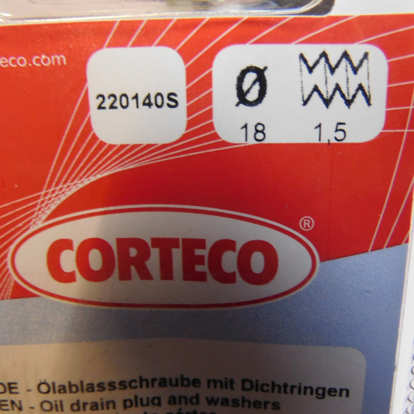 Ölablassschraube M 18 x 1,50 mit Dichtring 220140S Corteco Opel Astra Insignia Signum