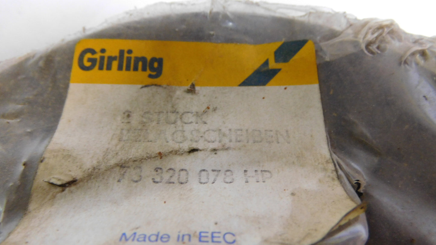 Belagscheiben Bremsscheibe Reibbelag 73320078 HP Girling 165 mm 12 Zähne John Deere ?