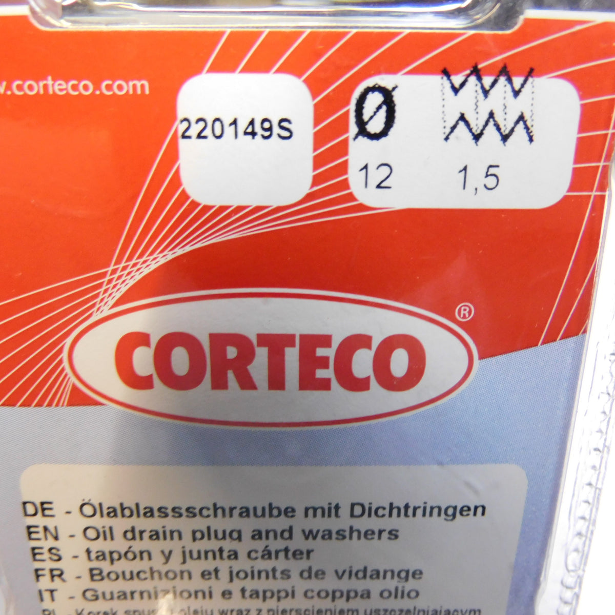 Ölablassschraube M 12 x 1,50 x 16 mit Dichtring 220149S Corteco BMW Serie 3 5 X3