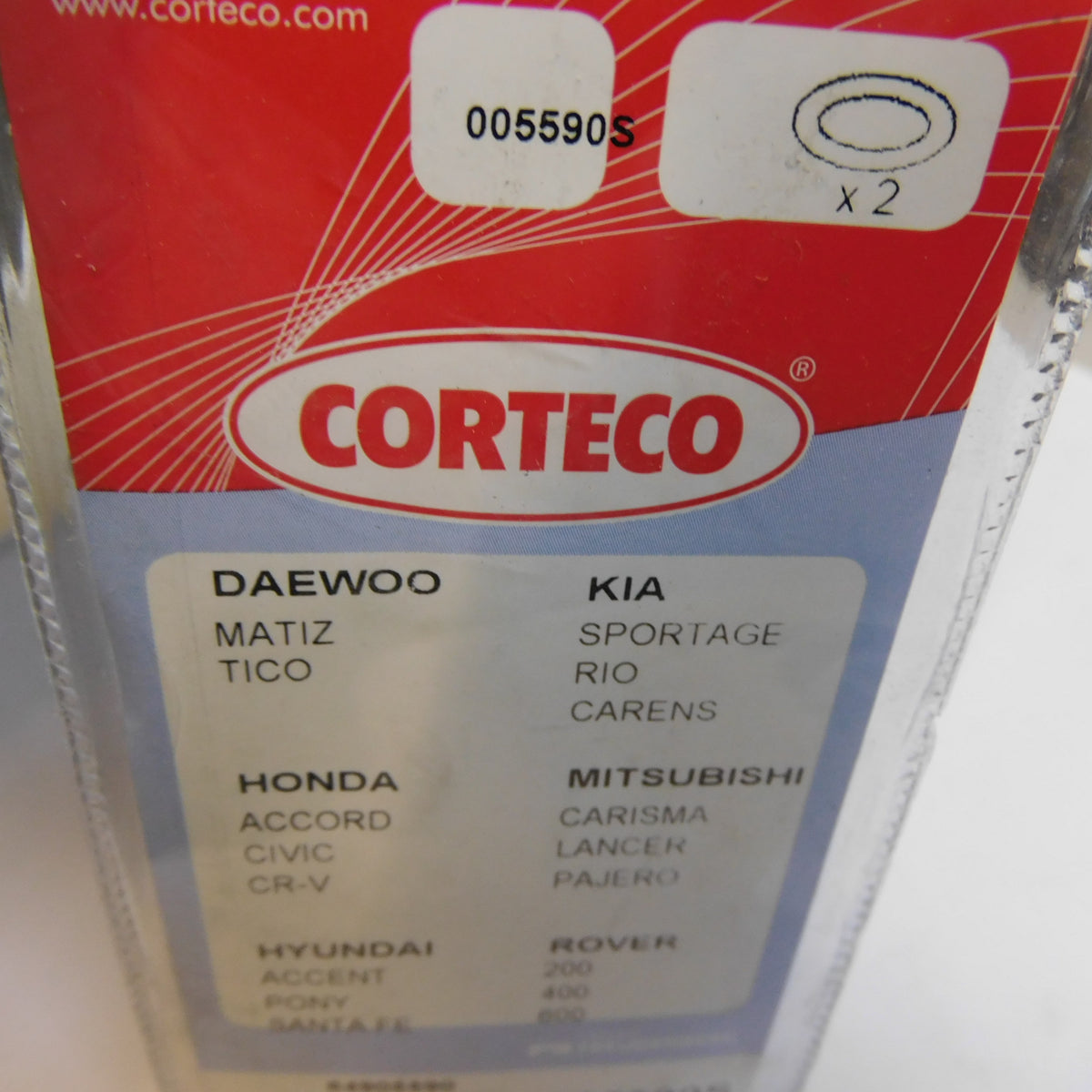 Ölablaßschraube Dichtung Kupfer 14,3x20x1,5 Satz 005590S Corteco Kia Honda Hyundai Rover