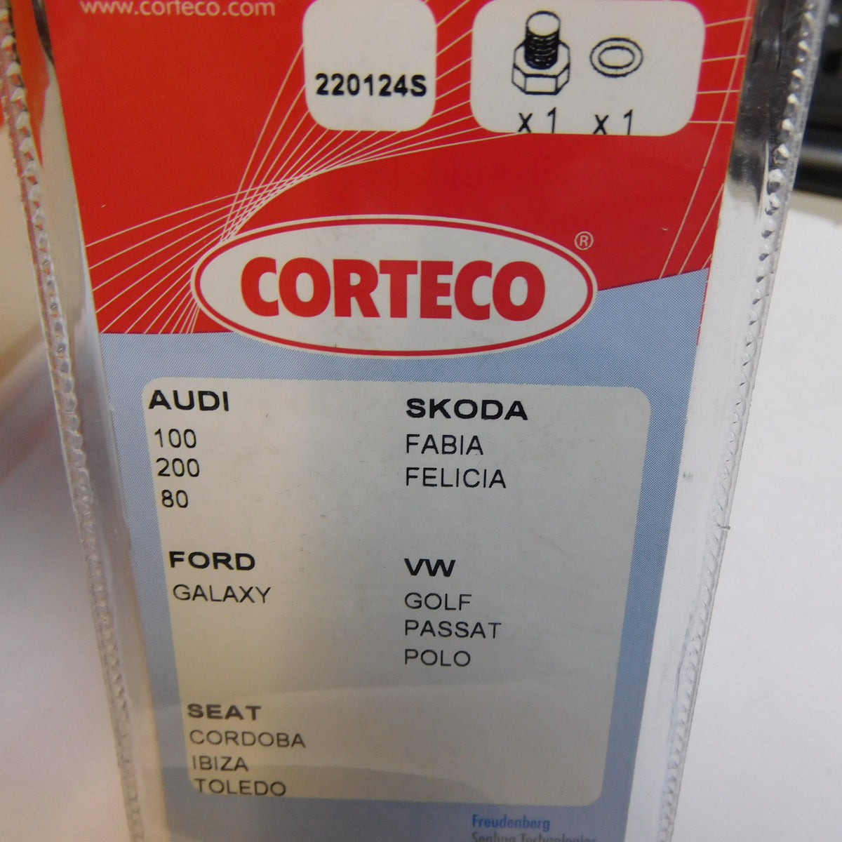 Ölablassschraube M 14 x 1,50 mit Dichtring 220124S Corteco Audi 100 200 Skoda Ford VW Seat