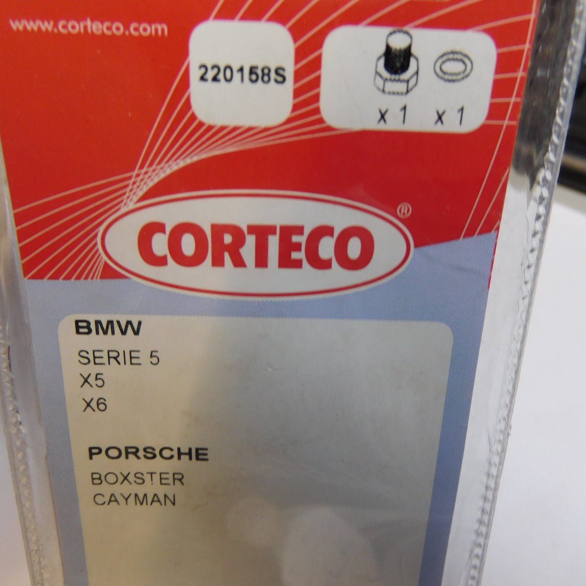 Ölablassschraube M 18 x 1,5 x 12 mit Dichtring 220158S Corteco BMW 5er X5 X6 Porsche Boxster