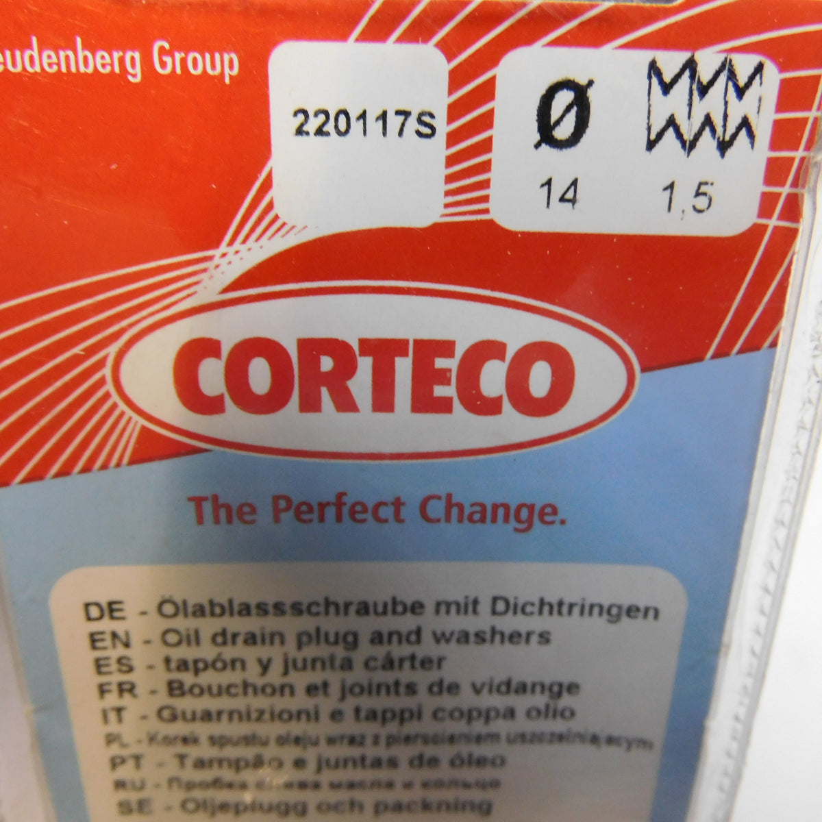 Ölablassschraube M 14 x 1,50 x 12 Schlüsselweite 19 mit Dichtring 220117S Corteco Opel Astra Corsa Omega