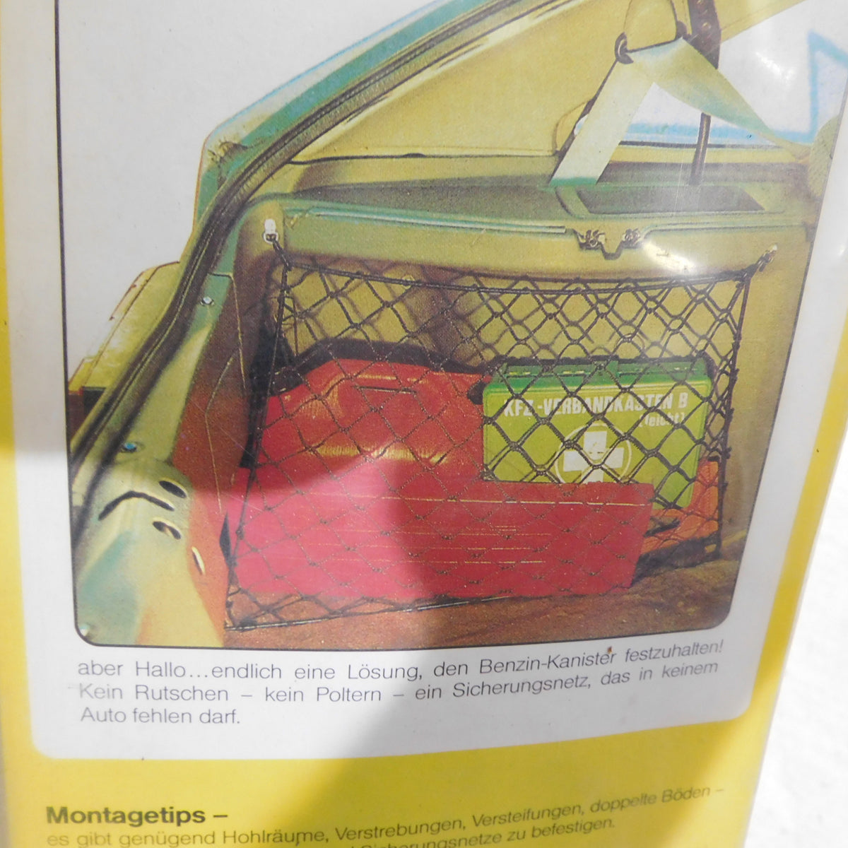 Kanister Sicherungsnetz 650 x 500 mm 380 428 Gabel Autonova Oldtimer Universal